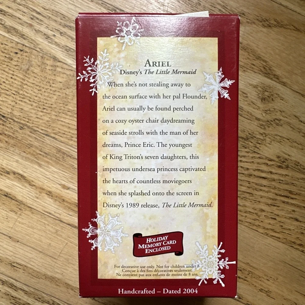 Hallmark Keepsake Ornament‎ Disney The Little Mermaid 